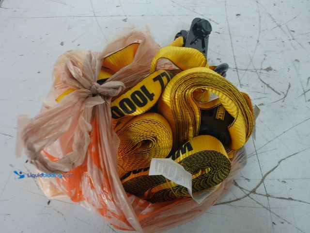 Lot 49-3617079 - DEWALT 1.25-In. X 16 Ft. Ratchet Tie Down Straps 3000 Lbs. Break Strength model # DXBC30002 - used  ...