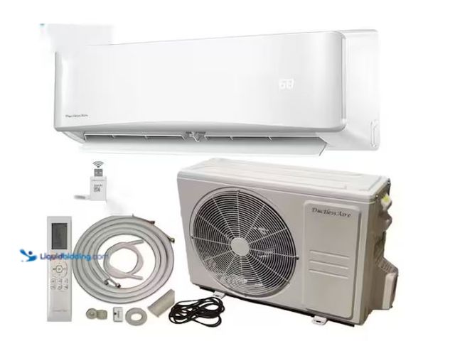 Lot 49-1620936 - Ductless Aire 24000 BTU 2-Ton 21 SEER2 230v Wi-Fi Enabled Mini Split Heat Pump System Model # 454-24...