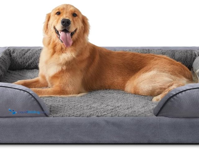 Lot 49-1516454 - INVENHO Orthopedic Dog Beds Large Sized, XL Washable Dog Sofa with Egg-Crate Foam, Waterproof Lining...