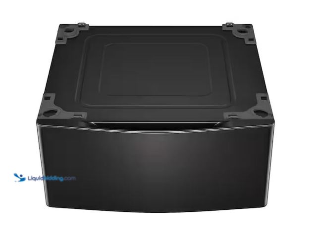 Lot 49-1568561 - LG 29 in. Laundry Pedestal with Storage Drawer for Washers and Dryers in Black Steel Model # WDP5B, ...