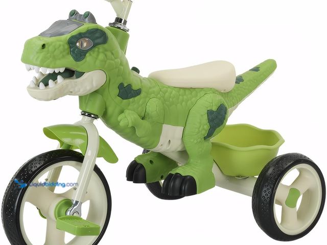 Lot 49-5410860 - Dinosaur Kids Tricycle for Rider- Toddlers Kid Trike Bike Big Wheel with Music, Storage Basket,Indoo...