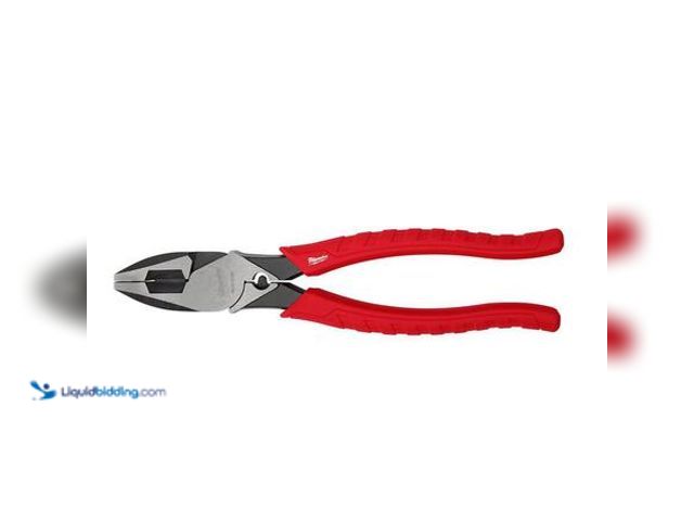 Lot 49-3565307 - Milwaukee 9 in. High Leverage Lineman's Pliers with Crimper Model # 48-22-6100 UNUSED