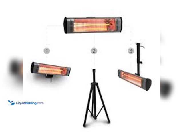 Lot 49-3536478 - HEAT STORM Tradesman 1500-Watt Electric Indoor/Outdoor Quartz Infrared Portable Space Heater w/Tripo...