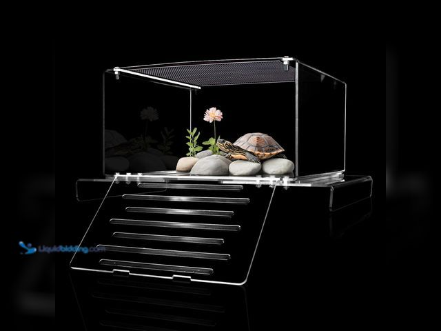 Lot 49-5487414 - Turtle Basking Platform & Dock Stainless Steel Turtle Ramp Topper Decor for Red Eared Slider Hanging...