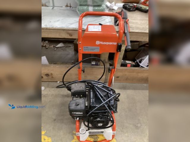 Lot 49-5542512 - Husqvarna PW2300 Pressure Washer, Used with attachments and compression