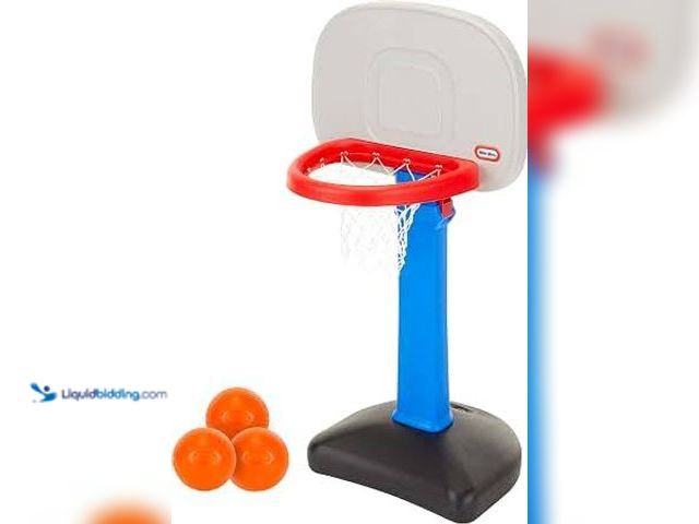 Lot 49-2021839 - Little Tikes Tot Sports Easy Score Adjustable Basketball Hoop, for Ages 18 Months to 5 Years. Model ...