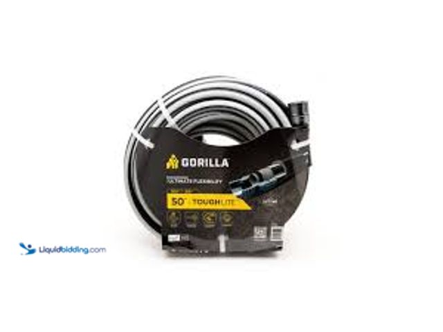 Lot 49-5479048 - Gorilla ToughLite 5/8 in. x 50 ft. Heavy Duty Garden Hose. Model # HYB55850 Unused