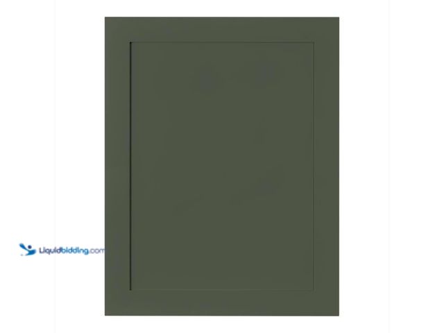 Lot 49-5453553 - Hampton Bay Avondale 24 in. W x 30 in. H Base Cabinet Decorative End Panel in Fern Green. [Model # B...