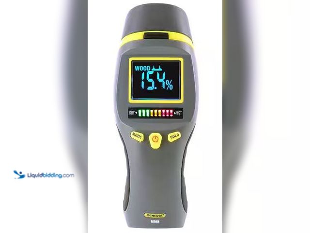 Lot 49-3530414 - General Tools
Combo Pin and Pinless Moisture Meter for Water Damage and Mold Prevention Internet # ...