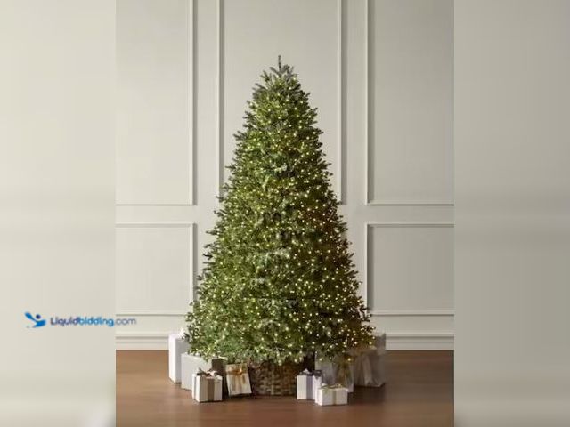 Lot 49-1540830 - Home Decorators Collection 7.5 ft. Willowbrook Grand Fir LED Pre-Lit Artificial Christmas Tree T14, ...