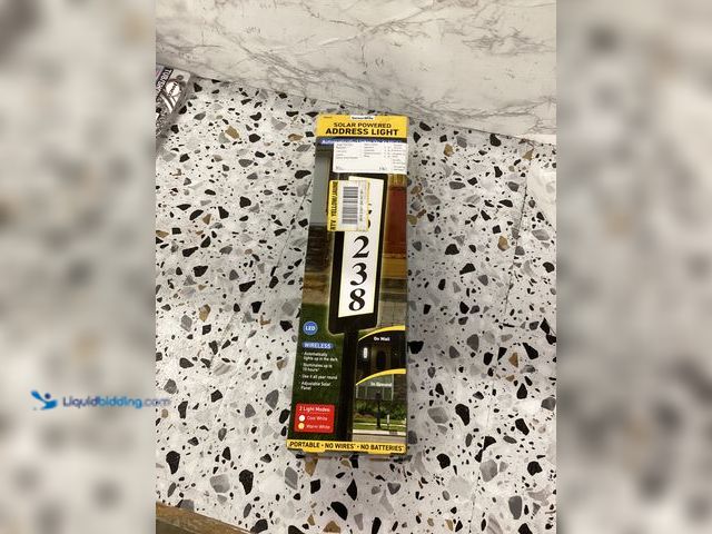 Lot 49-5414507 - sensorbrite solar powerd address light Model # SBTAL-PD36 factory sealed