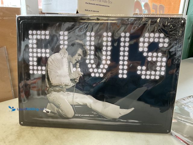 Lot 49-5451510 - Other NEW METAL COLLECTOR SIGN “ELVIS” MEASURES APPROXIMATELY 12 INCH BY 16 INCH