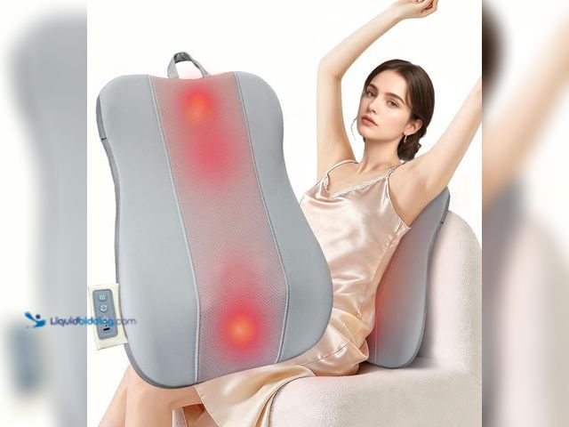 Lot 49-5463229 - Cordless Full Back Massager with Heat, 4D Kneading & Up-Down Rolling Massage for Pain Relief Deep Ti...