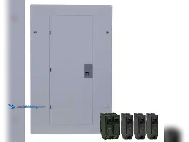 Lot 49-5436182 - GE 100 Amp 20-Space 20-Circuit Main Breaker Indoor Load Center Contractor Kit. Model # TM2010CCUBK1....