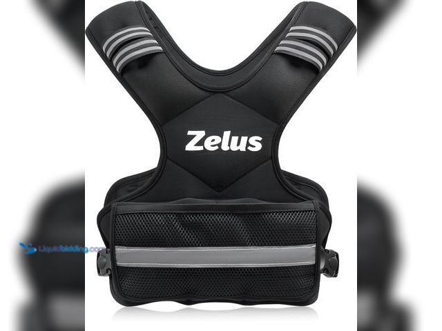 Lot 49-5437482 - ZELUS Weighted Vest for Men and Women |11-20lb Vest with Ironsand Weights for Home Workouts. [Model:...