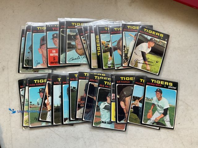Lot 49-1505571 - COLLECTIBLE 1971 TOPPS BASEBALL PARTIAL DETROIT TIGERS TEAM LOT OF 28 CARDS LOADED WITH GREAT NAMES ...