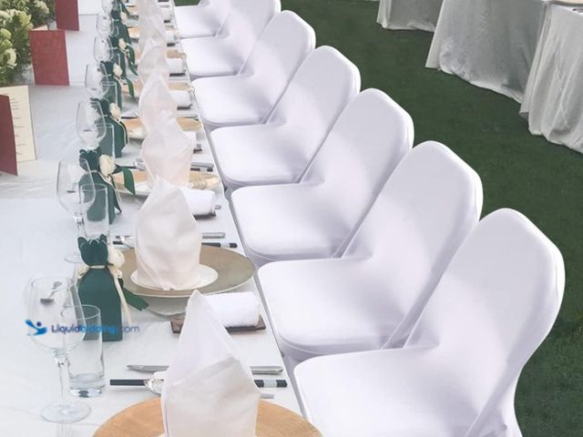 Lot 49-1568609 - Babenest Spandex Folding Chair Covers - 50 PCS Upgraded Universal Stretch Washable Fitted Chair Slip...