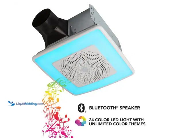 Lot 49-3608866 - Broan-NuTone Sensonic Series 110 CFM Ceiling Bathroom Exhaust Fan with Speaker and Bluetooth Wireles...
