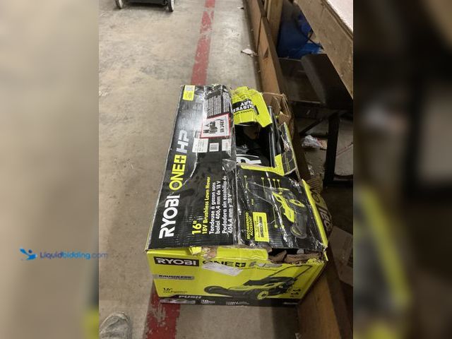 Lot 49-5477828 - RYOBI
ONE+ HP 18V Brushless 16 in. Cordless Battery Walk Behind Push Lawn Mower (attachments includ...