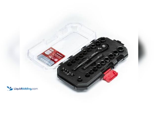 Lot 49-3564828 - Husky 100-Position 1/4 in. Drive Universal Socket Wrench Set (26-Piece). Model # H1004D26SWS. Used
