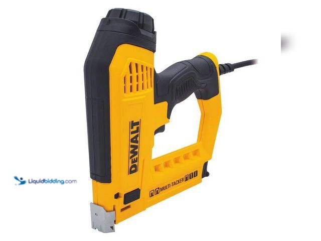 Lot 49-5454127 - DEWALT 5-in-1 Multi-Tacker and Brad Nailer. Model # DWHT75021 , item used . Has staples inside.