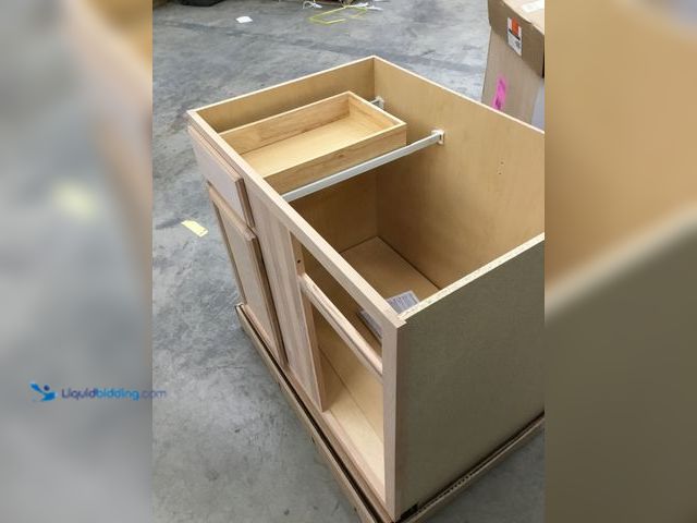 Lot 49-5478562 - Base Cabinet With Drawers Item is unused, missing drawers