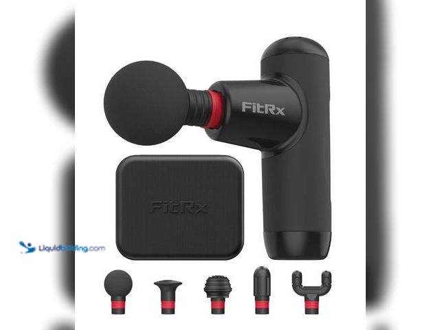 Lot 49-5551759 - FitRx Mini Pro Neck and Back Massager, Handheld Deep Tissue Muscle Massage Gun, Unused with charger ...