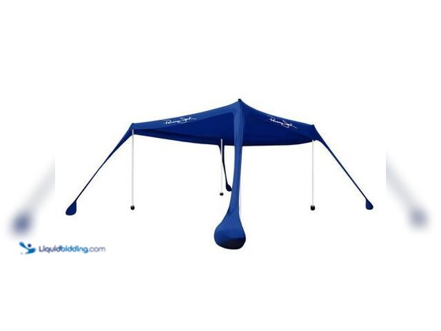 Lot 49-5553499 - Panama Jack
10 ft. x 10 ft. Blue Cabana Pop Up Shade Canopy with Carrying Bag Model # HD-C1010 USED...