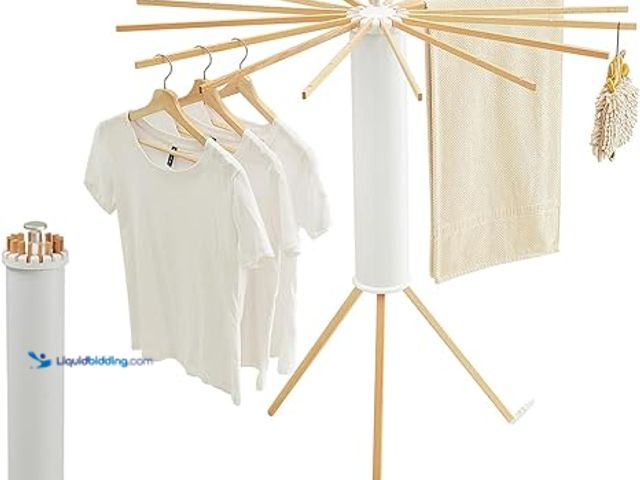 Lot 49-5448562 - JOOM Tripod Clothes Drying Rack, Garment Rack Portable and Foldable Space Saving Laundry Drying Rack...