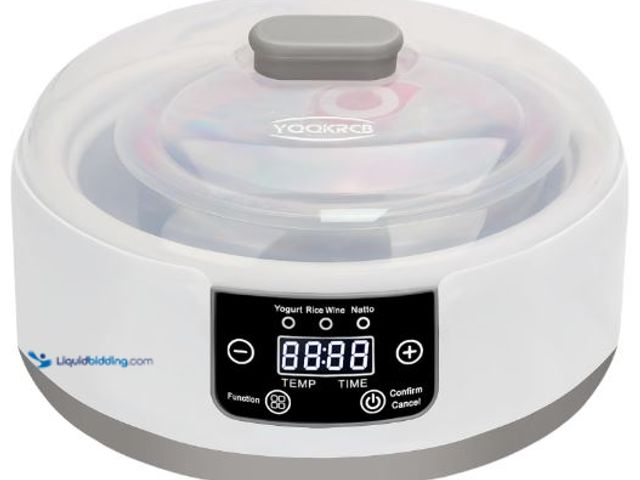 Lot 49-5436367 - Automatic Yogurt Maker with Adjust Temp(32°C-45°C/90°F-113°F)&Time(1-42h) BPA-free PP Lid,Celsius In...