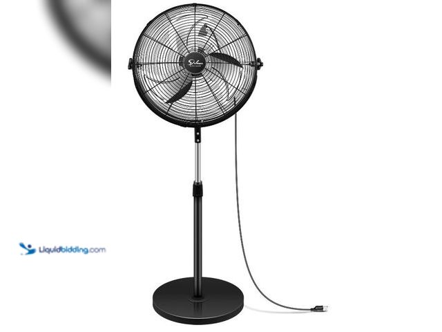 Lot 49-1558960 - Simple Deluxe 20 Inch Pedestal Standing Fan, High Velocity, Heavy Duty Metal For Industrial, Commerc...