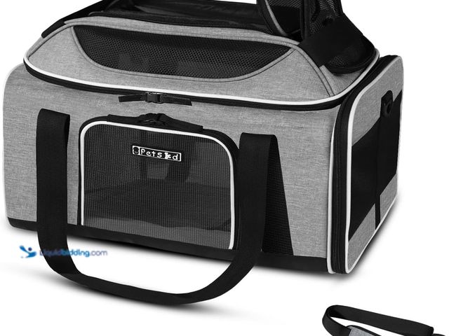 Lot 49-3564631 - Top-Expandable Pet Carrier 17x12x8.5 Inches JetBlue Allegiant Spirit Airline Approved, Soft-Sided Ca...