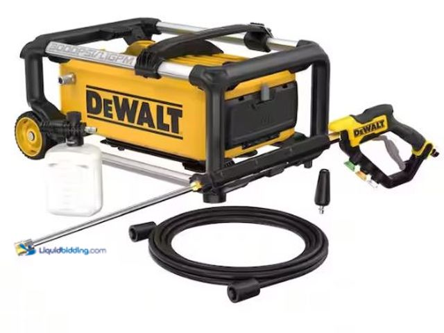 Lot 49-3473154 - DEWALT 3000 PSI 1.1 GPM 15 Amp Cold Water Electric Pressure Washer with Internal Equipment Storage, ...