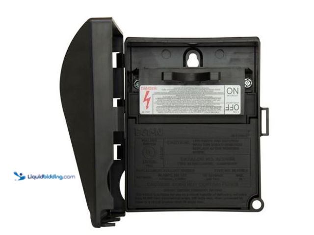 Lot 49-3473687 - Lot of (5) Eaton air conditioning disconnect, 60A NON-FUSIBLE PULLOUT DEVICE, Packaged for Individua...