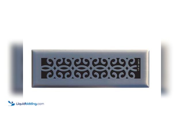 Lot 49-5553460 - QTY 16 - Hampton Bay Classic Scroll 2 in. x 10 in. Steel Floor Register in Brushed Nickel Model # E1...