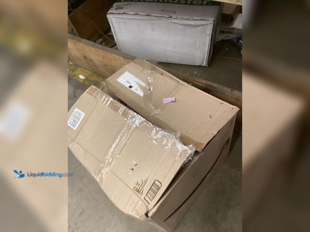 Lot 49-5452211 - Large Beige Marble Area Carpet Rug. Item is used.