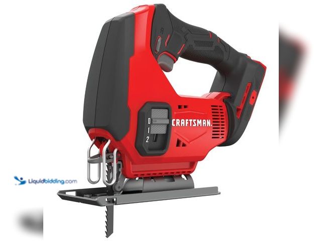 Lot 49-1631249 - CRAFTSMAN V20 Cordless Jig Saw, 3 Orbital Settings, Up to 2,500 SPM, Bare Tool Only, Model #  CMCS60...