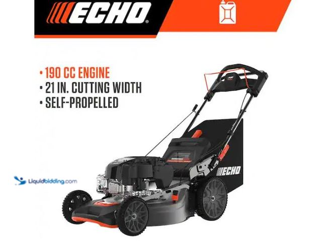 Lot 49-1624638 - ECHO 21 in. 190 cc Briggs and Stratton Gas 3-in-1 Dual Blade RWD Self-Propelled Lawn Mower with Sing...