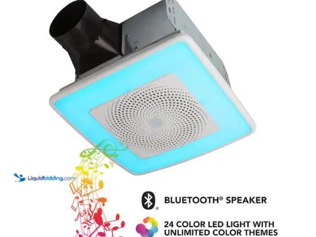 Lot 49-1630969 - Broan-NuTone Sensonic Series 110 CFM Ceiling Bathroom Exhaust Fan with Speaker and Bluetooth Wireles...