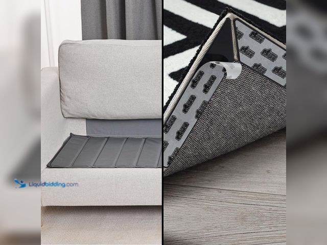 Lot 49-3531536 - GORILLA GRIP Sofa Support Board 70in and Rug Gripper Pads 24 Pack, 2 Item Bundle, Unused.