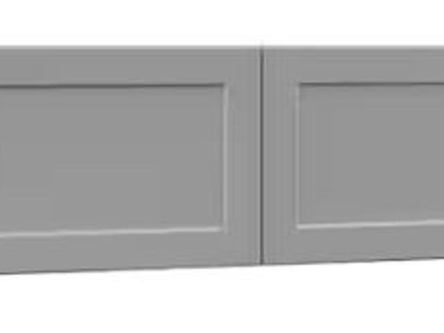 Lot 49-1518002 - Hampton Bay Designer Series Melvern Assembled 36x12x15 in. Deep Wall Bridge Kitchen Cabinet in Heron...