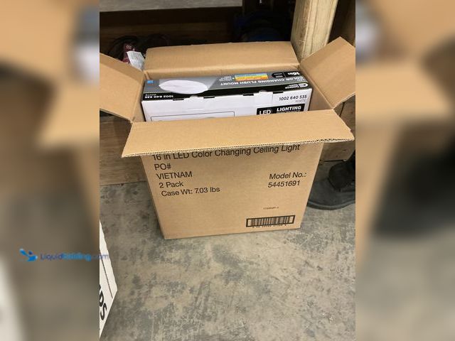 Lot 49-5476313 - Commercial Electric 16in Diamond Shape Entryway LED Flush Mount Ceiling Light Unused