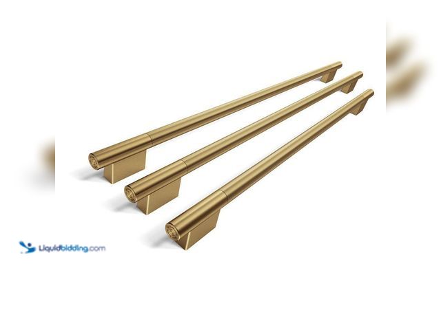 Lot 49-5541440 - Brass French Door Refrigerator Handle Hardware Accessory Kit 1-Pack Unused
