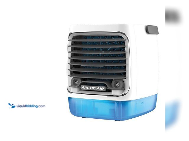 Lot 49-5541434 - Turbo Chill Desktop Evaporative Space Cooler with LED Nightlight (2pack) New