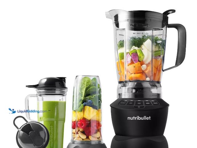 Lot 49-5556987 - NutriBullet® 1200 Watt Blender Combo with Single Serve Cups. SKU #28295980. Unused with attachments....