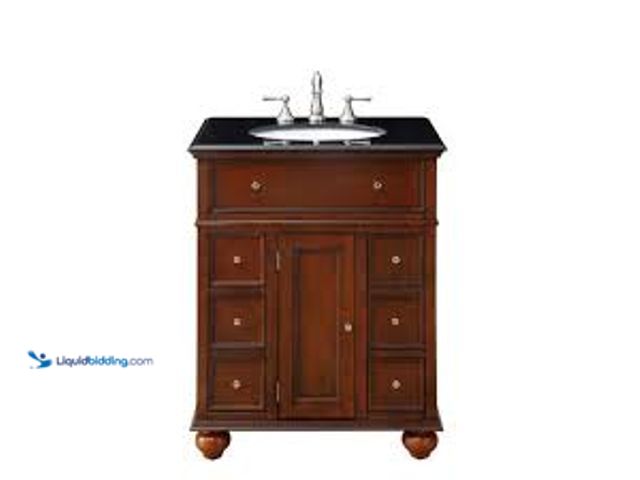 Lot 49-5459919 - Home Decorators Collection Hampton Harbor 28 in. W x 22 in. D x 35 in. H Single Sink Freestanding Ba...