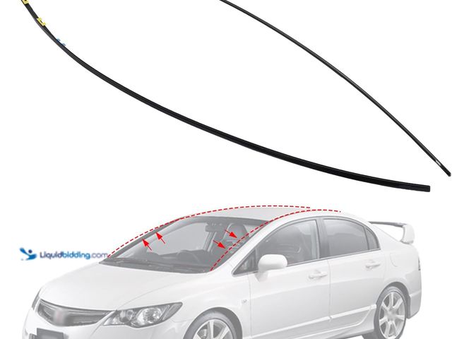 Lot 49-5437501 - 73158-SNA-013 1 Pair Drip Side Molding Fit for Honda Civic 2006 2007 2008 2009 2010 2011 Replace# 73...