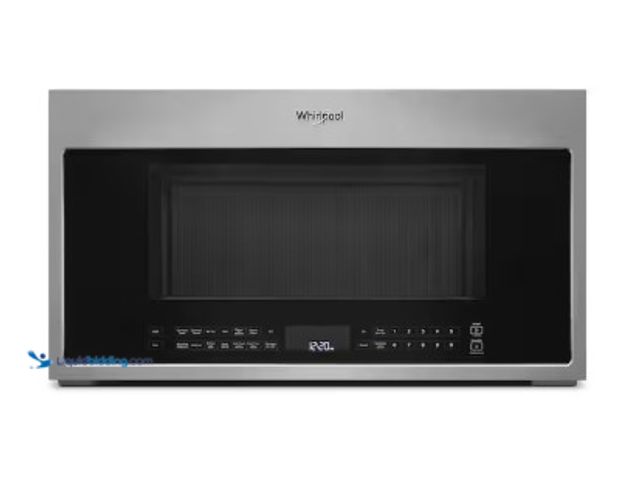 Lot 49-2025331 - Whirlpool 30 in. W 1.9 cu. ft. Over the Range Microwave with Air Fry in Fingerprint Resistant Stainl...