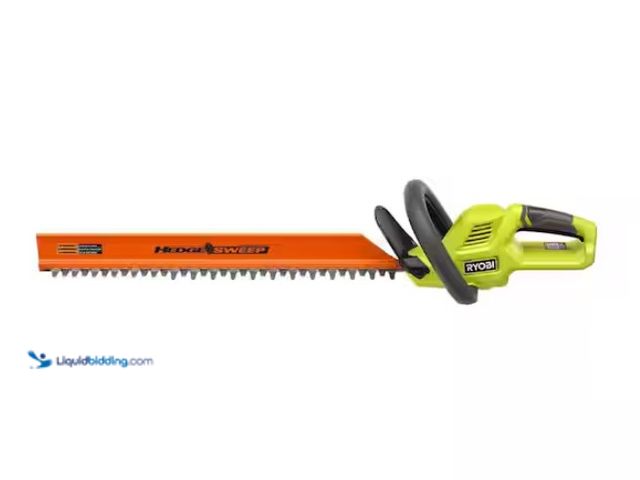 Lot 49-1578107 - RYOBI 40V 24 in. Cordless Battery Hedge Trimmer (Tool Only), Model # RY40HG01B, Unused, No battery, ...