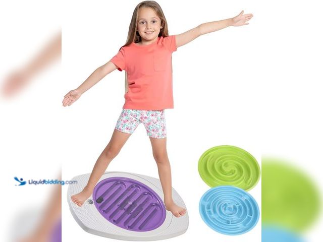 Lot 49-5448292 - Balance Board for Kids, 20 inch Maze Rocking Seesaw with 2 Balls, 3 Replacement Labyrinth Boards, To...